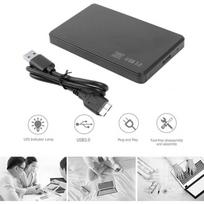 Portable 2.5  USB 3.0 SATA HDD SSD Enclosure External Hard Drive Case with Cable