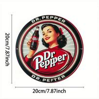 Dr Pepper Metal Tin Sign Retro Wall Decor for Home Bar Cafe Kitchen Garden Party įvairiaspalvis