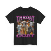 Throat Goat Shirt, Goat Funny Women Men T-Shirt S black