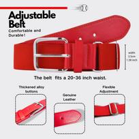 Youth Baseball Belt Kids Softball Belt Casual Adjustable Elastic Waistband for Boys Girls toddlers 3-15 Years Athletic Belt 50-90cm juoda