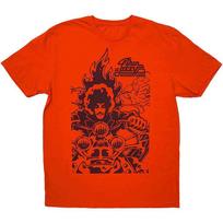 Men's Thin Lizzy The Rocker T-shirt X-Large Orange M red
