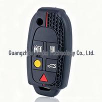 Volvo XC90/S80 5-Button Key Case Old Model Honeycomb Silicone Holder juoda