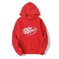 Rudens Šilti Dr Pepper Raidės Hoodies Gatvės Vyriški Mados Vilnos Megztiniai Laisvalaikio Unisex Puloverio Viršūnės Mados Tre S raudona