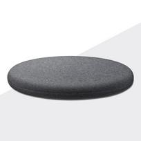 Apvalus Memory Foam kėdės pagalvėlė Neslystanti minkšta apvali kėdės sėdynės pagalvėlė Medvilninė apvali pagalvėlė Su nuimamu užvalkalu Sėdynės pagalvėlė 40x40cm tamsiai pilka spalva