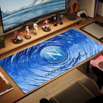 SSC Napoli Color Mouse Pad Large Gaming Table Cushion Non-slip Laptop Tablet Big Mousepad XXL Mat Mini PC Playmat With Lock edge 30cmx60cm(11.8x23.6inch)