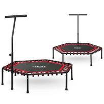 Neo-Sport Fitness Trampoline With Handle , Hexagonal 127 cm raudona
