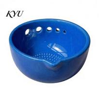 Versatile Spice Grinding Tool Ceramic Garlic Grater Herb Bowl, 2-in-1 Ginger Plate with Compact Kitchen Grating Bowl Stripper, Manual Prep for Cheese
