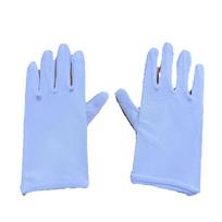 Women Black White Etiquette Party Pageant Perform Prom Gloves Transparent Ultra Thin Wedding Bridal Elasticity Mesh Short Gloves One Size