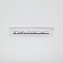 DUAL MOTOR Underlined Letters Emblem for Tesla Model Y 3 X S Car Styling High Performance Trunk Badge Sticker Chrome Black Red white
