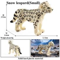 Oenux Afrikos laukiniai gyvūnai Simuliacija Laukinis Gepardas Sniego Leopardas Jaguaras Veiksmo figūrėlės Figūrėlės PVC Modelis Edukaciniai Vaikų žaislai beige