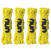 Reflective Tent Guy Rope, 3mm Tent Guy Line Tent Camping Rope Guide Rope for Outdoor Camping Hiking Awning Tarp Tents geltona