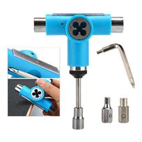 Skateboard Tool, Multi-Function and Portable Skate Tool for Peny Borad Longboard Screwdriver žalia