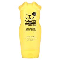 Wags & Wiggles, Soothe avižų šampūnas, šilta vanilė, 16 fl oz (473 ml) yellow