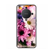 For Honor Magic 6 Lite dėklas Magic6 Lite skystas silikonas minkštas TPU galinis buferis kaukolės marmuro raštas Fundas For Honor Magic 6 Lite 5G HonorMagic6 Lite blue
