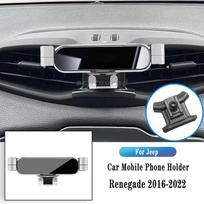 Car Phone Holder For Jeep Renegade     Gravity Navigation Bracket Gps Stand Air Outlet Clip Support Mount gray