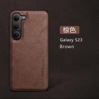 X-Level Vintage Leather Case For Samsung Galaxy S23 Ultra S24 S22 Plus S21 FE S20 Note 20 Ultra Note10 A53 A52 A33 A32 5G Cover S23FE žalia