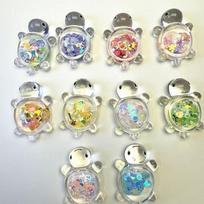 10pcs Vibrant Colorful Turtle Figurines Resin Glow in The Dark Mini Resin Animals DIY Crafts Ocean Animal Themed beige
