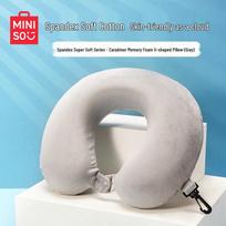 MINISO Memory Foam Travel Neck Pillow white