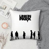 Band L-Linkin P-Park P Pillow Case Cover Square Sofa With For Pattern Comfortable Cushionsuitable Of Room Peach skin 18*18(CM)-1Pcs gray