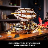 OUZEY Voyager Airship Building Set, 14+ 3D Flying Ship Model, Challenging STEM Toy for Teens & Adults įvairiaspalvis