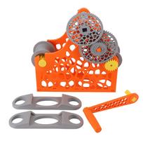 3D Printer Filament Respooler Hand Cranked 1Kg Filament Rewinder Detachable Modular Design 3D Printer Spool Rewinder orange