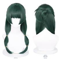 Anime Maomao Cosplay Perukas 50cm Ilgio Tamsiai Žalias Mao Mao Perukai Karščiui Atsparus Sintetinis Plaukas Maomao Cosplay Perukai tamsiai žalia spalva