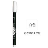 New 1pc Tombow Fudenosuke Color Signature Pen Brush Scriptliner Water-Based Pigment Ink Calligraphy Lettering Marker Pens Japan pilka spalva