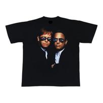 Billy Joel Elton John Face To Face Tour Shirt, Vintage Unisex T-Shirt XL brown