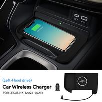 For Lexus NX 2022 2023 2024 2025 2026 350H NX350H LHD 15W Car Wireless Charger Mobile Phone Fast Charging Holder PVC Board One Size blue