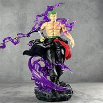 33cm One Piece Roronoa Zoro Enma Sword Wielding Standing Pose Anime Figure Statue Desktop Decoration Gift 33cm black