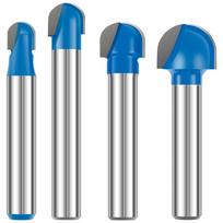 1/4inch 5/16inch Shank Ball Nose End Mill Round Nose Cove CNC Milling Bit Radius Core Box Solid Carbide Router Bit Tools