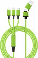 Kabel USB USB-A + USB-C - USB-C 1.2 m Green (SMRTER_HYDRA_ULT_GN) | SMRTER_HYDRA_ULT_GN | 4250551406028