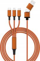 Kabel USB Smrter USB-A + USB-C - USB-C 1.2 m Pomarańczowy (SMRTER_HYDRA_ULT_OR) | SMRTER_HYDRA_ULT_OR | 4250551405489