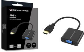 Adapter AV Conceptronic CONCEPTRONIC Adapter HDMI  -> VGA  1080P 60Hz   0.25m     sw | ABBY20B | 4015867238677