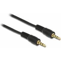 Kabel Delock Jack 3.5mm - Jack 3.5mm 2.5m Black (84001) | 84001 | 4043619840014