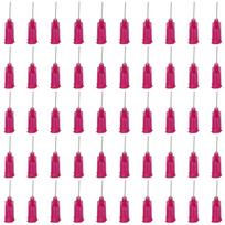 Plastic Dispensing Needles,PTFE Glue Needle Tube Blunt Luer Lock Tips with PP Flexible Needle for Liquid Glue Gun 1pc pink