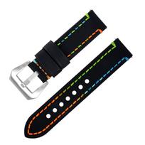 Applicable To Huawei Iwatch8 Smart Watch Accessories, The First Layer Of Cowhide Crazy Horse Leather Watch Strap Factory 18mm black