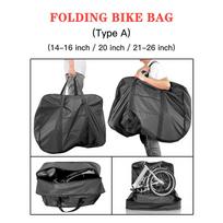Folding Bike Travel Bag   Portable Transport Carrying Case for 14-16 inch Folding Bike black