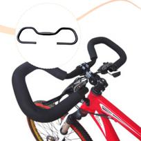Bike Handlebar Component Attachment Simple Installation Comfortable Replacement Racings Bar 31.8 Clamp black