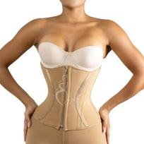 Waist Trainer Extreme High Waisted Body Shaping Pants with Zipper Waist Cinching and Hip Lifting Pants Xs smėlis