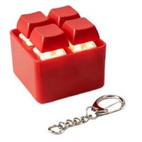 4 Buttons Keyboard Fidget Keychain Light Keyboard Clicker Mechanical Keyboard Keyring Stress Relief Toys Gift For Girlfriend juoda