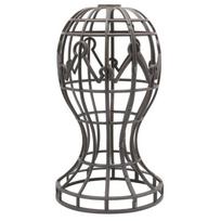 Wig Stand Storack Holder Display Rack Plastic Head Shaped Designs for Long and Short Hair Suitable for Home or Salon Use gray