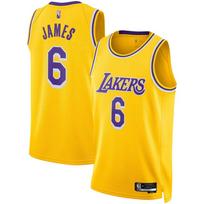 Lakers James #6 Krepšinio marškinėliai Sportiniai marškinėliai S