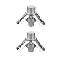 2pcs Built-in Pressure Pump Champagne Sealer Reusable Wine Bottle Cap Wine Bottle Plug  Party auksas