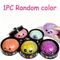 Helovino koldūno minkštas žaislas, lėtai keliantis formą, streso mažinimo jutiminis žaislas, minkštas kawaii Helovino fidget žaislas black
