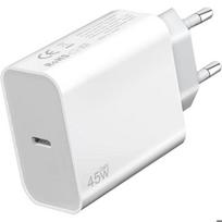 Chargeur Rapide Adaptateur USB-C 45W pour Samsung Galaxy A17 A07 A16 A36 A56 S25 - Blanc balta