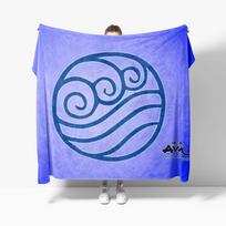 Avatar the Last Airbender Element Symbols Throw Blanket quilt blanket retro luxury blankets for Decor 30x40in blue