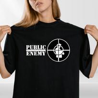 PUBLIC ENEMY T-SHIRT Old School RAP HIPHOP Fight The Power Unisex Tee M white