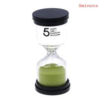 1/3/5/10/15/30 Minutes sand glass sandglass hourglass timer clock decor gift black