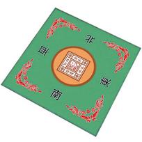 Mahjong stalo kilimėlis Poker Domino Mahjong plytelių kortų stalo žaidimas Neslystantis triukšmo mažinimas kvadratinis Mahjongg stalo dangtis 80cm žalia